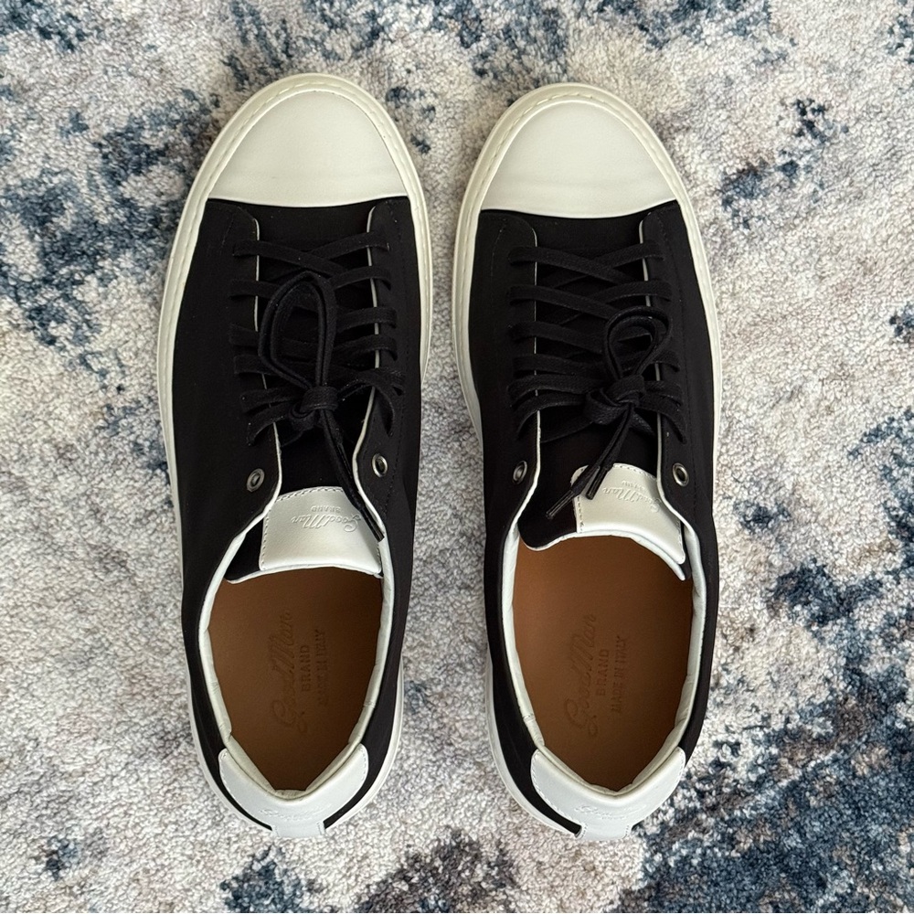 Good Man Brand, Legacy Lo Top Sneakers. Black and White - Picture 5 of 16